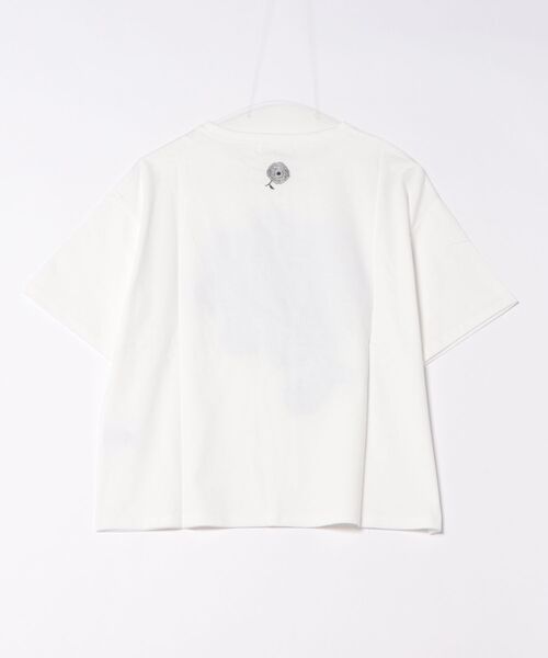 BARNDOOR（バーンドア）の「(BD)【BARNDOOR】レース素材 フリル フラワー Tシャツ（Tシャツ/カットソー・レディース・ブラック系1/ホワイト系1/ホワイト系2/ブラック系2・FREE）」の5枚目の写真