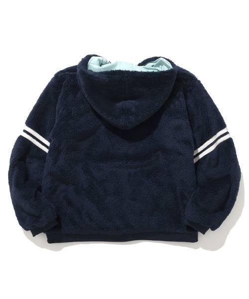 KRIFF MAYER Kid's Collection（クリフメイヤーキッズコレクション）の「耐風ボア袖ラインジャケット（その他アウター・キッズ・ネイビー/セージグリーン/アイボリー/グレイッシュベージュ・170/160/150/140/130/120）」の13枚目の写真