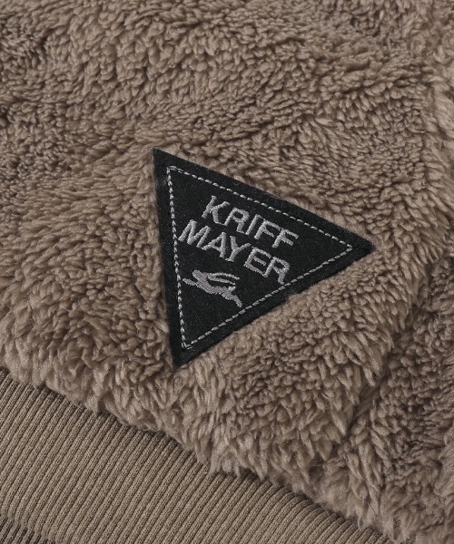 KRIFF MAYER Kid's Collection（クリフメイヤーキッズコレクション）の「耐風ボア袖ラインジャケット（その他アウター・キッズ・ネイビー/セージグリーン/アイボリー/グレイッシュベージュ・170/160/150/140/130/120）」の19枚目の写真