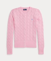 限定レア　Ralph Lauren ビーズ ピンク レディース S ビンテージ ⚫︎r8 Ralph Lauren ラルフローレン トップス ニット 長袖