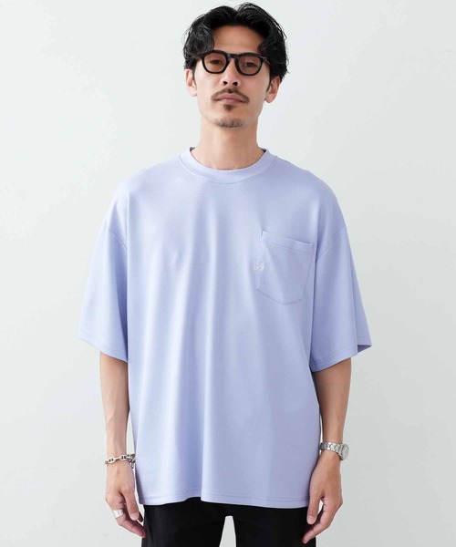 jiggys shop(ジギーズショップ)の「接触冷感 ポケット付き ワンポイント刺繍 半袖Tシャツ カットソー(Tシャツ/カットソー・メンズ・ブルー/ブラック/ホワイト/ベージュ/グレー系その他・MEDIUM/LARGE/X-LARGE)」の18枚目の写真