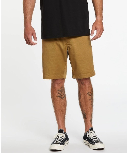 VOLCOM(ボルコム)の「【VOLCOM/ボルコム】Frickin Elastic Waist Shorts/ウエストゴムドローコード付きショートパンツ(その他パンツ・メンズ・ブラック/ダークカーキ・SMALL/MEDIUM/LARGE/X-LARGE)」の11枚目の写真