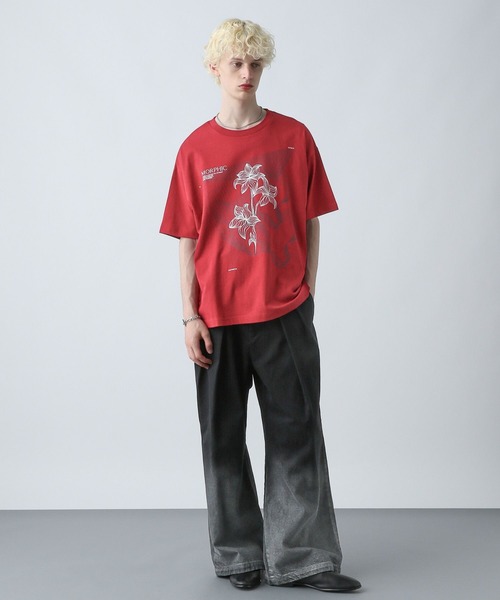 HARE（ハレ）の「グラデハクデニムパンツ(HARE)（デニムパンツ・メンズ・ブルー系/ブラック系・SMALL/MEDIUM）」の4枚目の写真