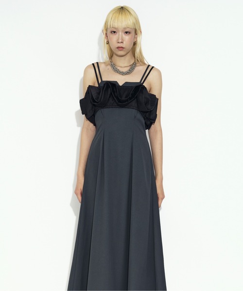 2P frill bustier タックキャミドレス（ワンピース）｜Ezick（エジック