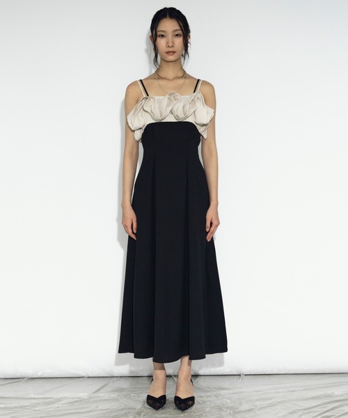 2P frill bustier タックキャミドレス（ワンピース）｜Ezick（エジック