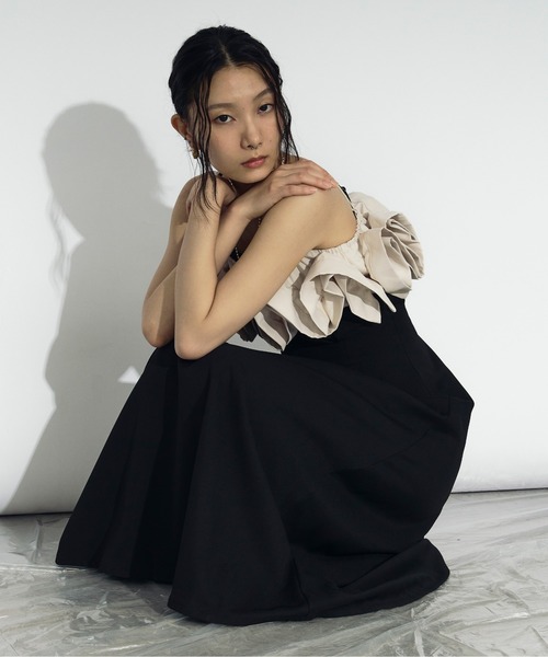 2P frill bustier タックキャミドレス（ワンピース）｜Ezick（エジック