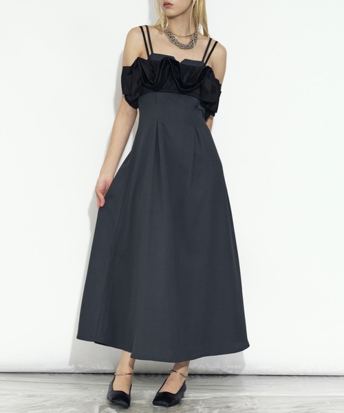 2P frill bustier タックキャミドレス（ワンピース）｜Ezick（エジック