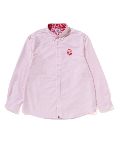 A BATHING APE（アベイシングエイプ）の「ABC CAMO ONE POINT SHIRT（シャツ/ブラウス・メンズ・ピンク/ホワイト/サックスブルー・MEDIUM/LARGE/X-LARGE/XX-LARGE/SMALL）」の3枚目の写真