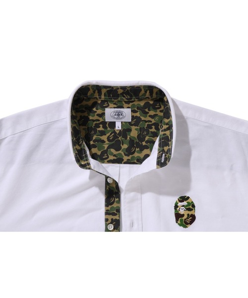 A BATHING APE（アベイシングエイプ）の「ABC CAMO ONE POINT SHIRT（シャツ/ブラウス・メンズ・ピンク/ホワイト/サックスブルー・MEDIUM/LARGE/X-LARGE/XX-LARGE/SMALL）」の10枚目の写真