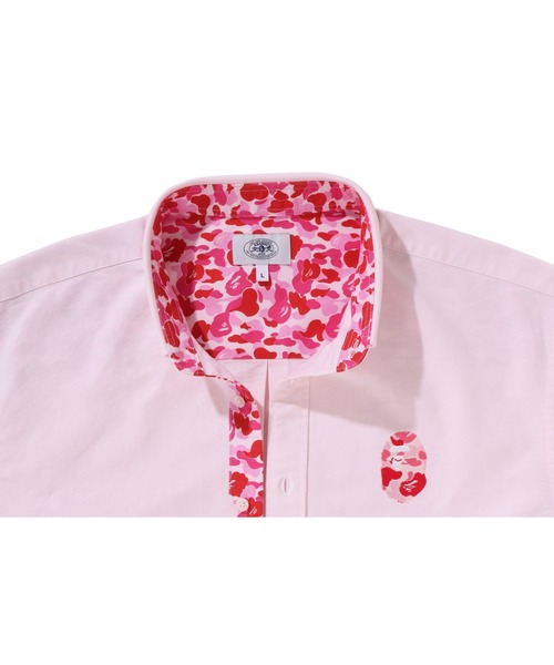 A BATHING APE（アベイシングエイプ）の「ABC CAMO ONE POINT SHIRT（シャツ/ブラウス・メンズ・ピンク/ホワイト/サックスブルー・MEDIUM/LARGE/X-LARGE/XX-LARGE/SMALL）」の12枚目の写真