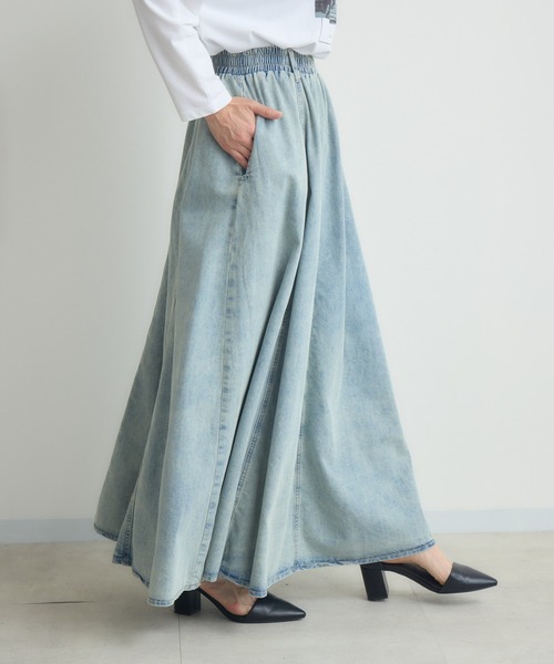 Paradise Picnic（パラダイスピクニック）の「デニムフレアスカート（デニムスカート・レディース・ブルー・FREE）」の10枚目の写真