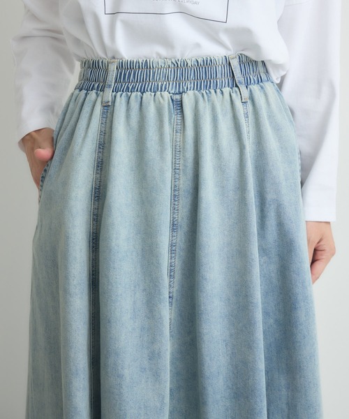 Paradise Picnic（パラダイスピクニック）の「デニムフレアスカート（デニムスカート・レディース・ブルー・FREE）」の13枚目の写真