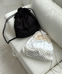 idem(Cf)polka dot lace frill knapsack / hbgtibvUbN(obNpbN/bN)