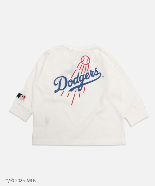 MLB（メジャーリーグベースボール）の「〈MLB〉刺繍ロゴ バックプリント 長袖Tシャツ（Tシャツ/カットソー・キッズ・ブラック/オートミール/ネイビー/ホワイト/ブラウン・90cm/100cm/110cm/120cm/130cm/140cm/150cm/160cm）」の7枚目の写真