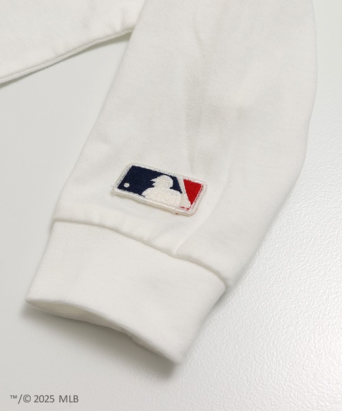 MLB（メジャーリーグベースボール）の「〈MLB〉刺繍ロゴ バックプリント 長袖Tシャツ（Tシャツ/カットソー・キッズ・ブラック/オートミール/ネイビー/ホワイト/ブラウン・90cm/100cm/110cm/120cm/130cm/140cm/150cm/160cm）」の9枚目の写真