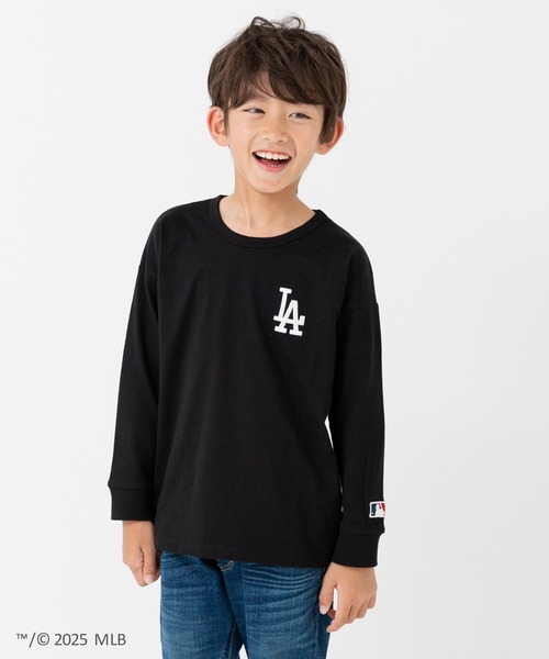 MLB（メジャーリーグベースボール）の「〈MLB〉刺繍ロゴ バックプリント 長袖Tシャツ（Tシャツ/カットソー・キッズ・ブラック/オートミール/ネイビー/ホワイト/ブラウン・90cm/100cm/110cm/120cm/130cm/140cm/150cm/160cm）」の21枚目の写真