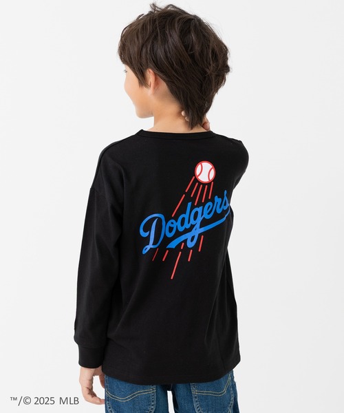 MLB（メジャーリーグベースボール）の「〈MLB〉刺繍ロゴ バックプリント 長袖Tシャツ（Tシャツ/カットソー・キッズ・ブラック/オートミール/ネイビー/ホワイト/ブラウン・90cm/100cm/110cm/120cm/130cm/140cm/150cm/160cm）」の22枚目の写真