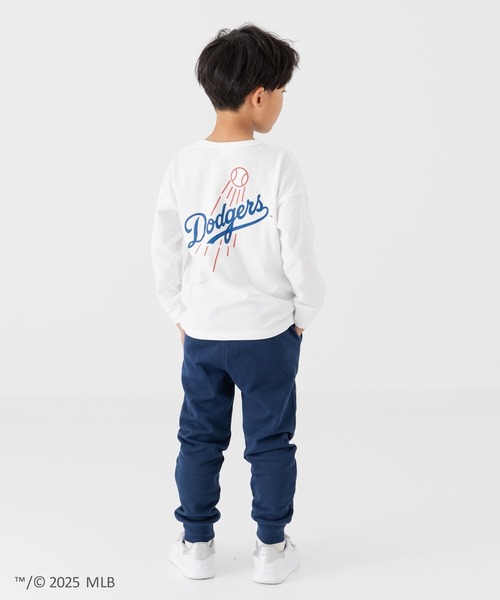 MLB（メジャーリーグベースボール）の「〈MLB〉刺繍ロゴ バックプリント 長袖Tシャツ（Tシャツ/カットソー・キッズ・ブラック/オートミール/ネイビー/ホワイト/ブラウン・90cm/100cm/110cm/120cm/130cm/140cm/150cm/160cm）」の14枚目の写真