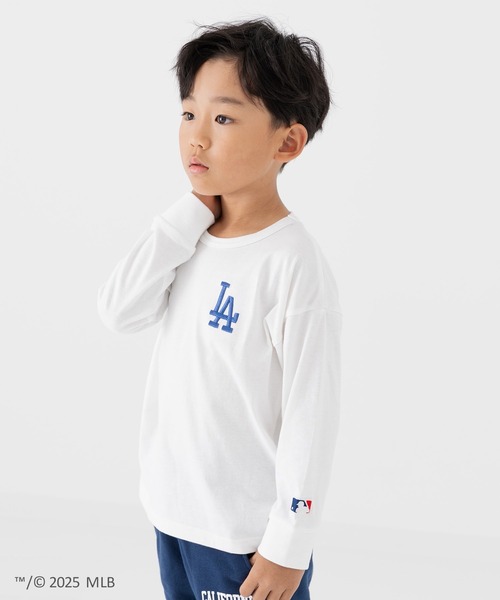 MLB（メジャーリーグベースボール）の「〈MLB〉刺繍ロゴ バックプリント 長袖Tシャツ（Tシャツ/カットソー・キッズ・ブラック/オートミール/ネイビー/ホワイト/ブラウン・90cm/100cm/110cm/120cm/130cm/140cm/150cm/160cm）」の15枚目の写真