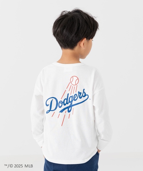 MLB（メジャーリーグベースボール）の「〈MLB〉刺繍ロゴ バックプリント 長袖Tシャツ（Tシャツ/カットソー・キッズ・ブラック/オートミール/ネイビー/ホワイト/ブラウン・90cm/100cm/110cm/120cm/130cm/140cm/150cm/160cm）」の16枚目の写真