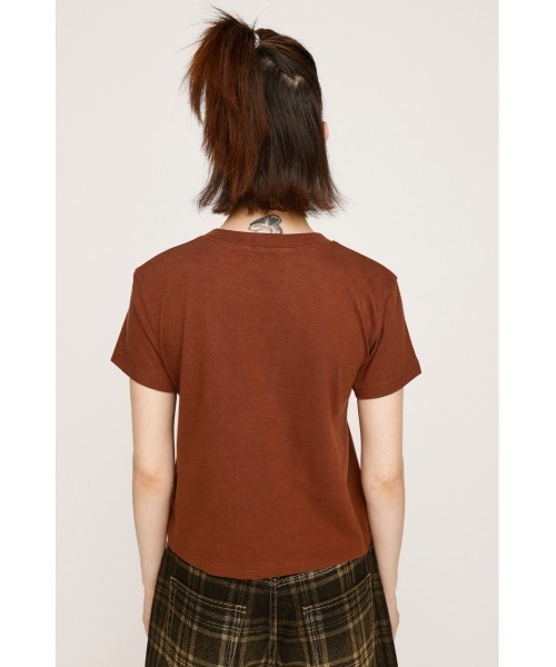 SLY(スライ)の「COMPACT LOGO PRINT T/SH コンパクト ロゴ プリント Tシャツ 半袖 夏服(Tシャツ/カットソー・レディース・ダークグレー/レッド/ホワイト/ブラウン/ネイビー・FREE)」の18枚目の写真