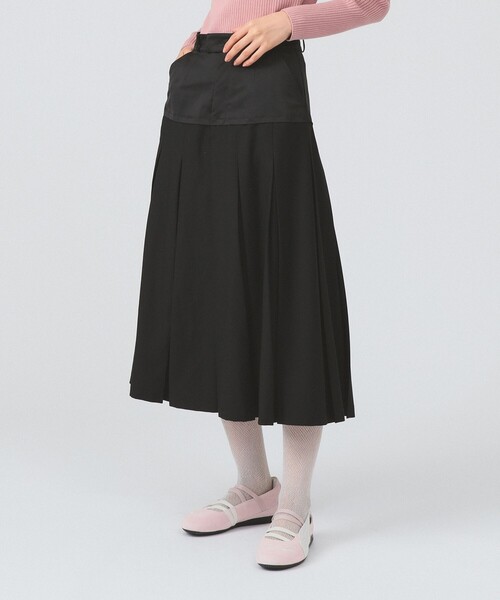 Ray BEAMS（レイビームス）の「キリカエ プリーツ スカート（スカート・レディース・シルバー/ブラック・1/0）」の14枚目の写真