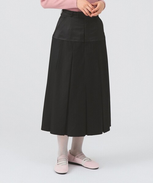 Ray BEAMS（レイビームス）の「キリカエ プリーツ スカート（スカート・レディース・シルバー/ブラック・1/0）」の15枚目の写真