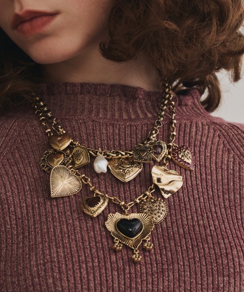 Unitage(ユニテージ)の「アンティークモチーフ2連ネックレス(ネックレス・レディース・ゴールド・FREE)」の7枚目の写真