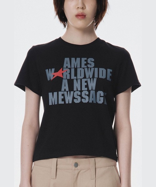UNISEX】AMES WORLDWIDE ／BOLD TYPO T（Tシャツ/カットソー