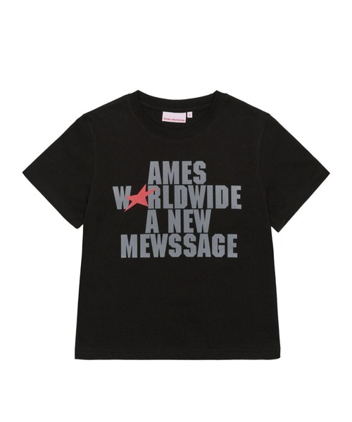 AMESWORLDWIDE（アメスワールドワイド）の「【UNISEX】AMES WORLDWIDE ／BOLD TYPO Ｔ（Tシャツ/カットソー・レディース・ブラック/ホワイト・SMALL/MEDIUM）」の7枚目の写真