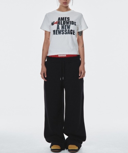 AMESWORLDWIDE（アメスワールドワイド）の「【UNISEX】AMES WORLDWIDE ／BOLD TYPO Ｔ（Tシャツ/カットソー・レディース・ブラック/ホワイト・SMALL/MEDIUM）」の17枚目の写真