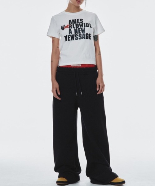 tシャツ 「UNISEX」AMES WORLDWIDE ／BOLD TYPO Ｔ レディース メンズ UNISEX】AMES WORLDWIDE ／BOLD TYPO T（Tシャツ/カットソー