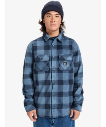BERING STRAIT CHECK /クイックシルバーチェック柄フリース長袖シャツ