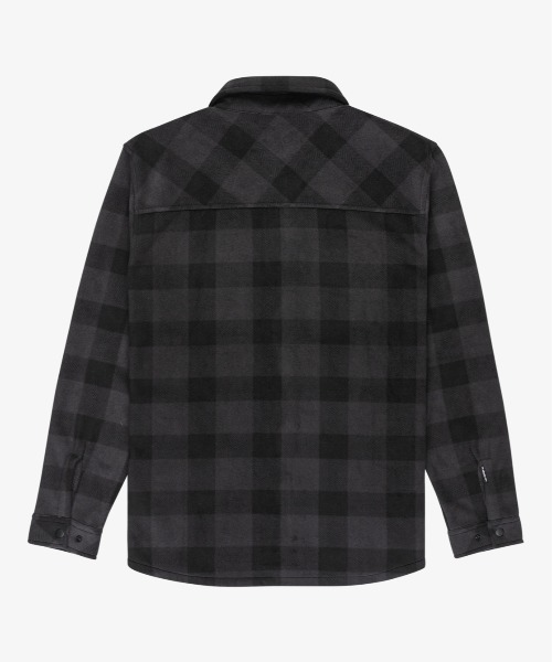 Quiksilver(クイックシルバー)の「BERING STRAIT CHECK /クイックシルバーチェック柄フリース長袖シャツ(シャツ/ブラウス・メンズ・ブラック/ベージュ/ブルー・LARGE/X-LARGE/MEDIUM)」の4枚目の写真