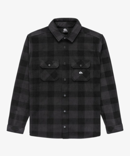 Quiksilver(クイックシルバー)の「BERING STRAIT CHECK /クイックシルバーチェック柄フリース長袖シャツ(シャツ/ブラウス・メンズ・ブラック/ベージュ/ブルー・LARGE/X-LARGE/MEDIUM)」の5枚目の写真