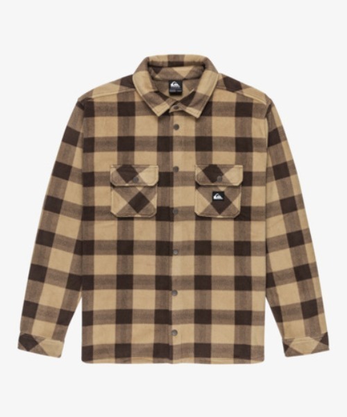 Quiksilver(クイックシルバー)の「BERING STRAIT CHECK /クイックシルバーチェック柄フリース長袖シャツ(シャツ/ブラウス・メンズ・ブラック/ベージュ/ブルー・LARGE/X-LARGE/MEDIUM)」の12枚目の写真