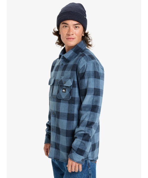 Quiksilver(クイックシルバー)の「BERING STRAIT CHECK /クイックシルバーチェック柄フリース長袖シャツ(シャツ/ブラウス・メンズ・ブラック/ベージュ/ブルー・LARGE/X-LARGE/MEDIUM)」の19枚目の写真