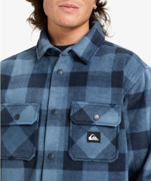 Quiksilver(クイックシルバー)の「BERING STRAIT CHECK /クイックシルバーチェック柄フリース長袖シャツ(シャツ/ブラウス・メンズ・ブラック/ベージュ/ブルー・LARGE/X-LARGE/MEDIUM)」の20枚目の写真