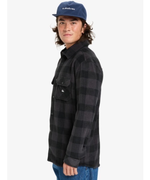 Quiksilver(クイックシルバー)の「BERING STRAIT CHECK /クイックシルバーチェック柄フリース長袖シャツ(シャツ/ブラウス・メンズ・ブラック/ベージュ/ブルー・LARGE/X-LARGE/MEDIUM)」の7枚目の写真