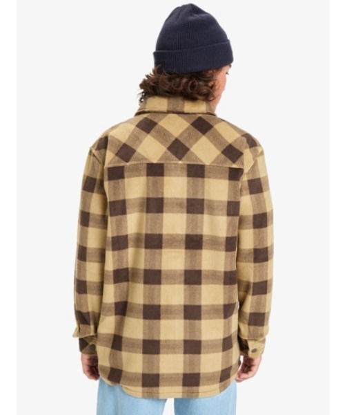 Quiksilver(クイックシルバー)の「BERING STRAIT CHECK /クイックシルバーチェック柄フリース長袖シャツ(シャツ/ブラウス・メンズ・ブラック/ベージュ/ブルー・LARGE/X-LARGE/MEDIUM)」の13枚目の写真
