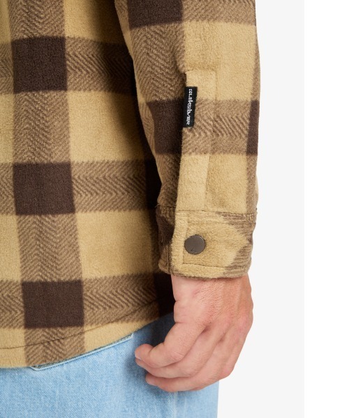 Quiksilver(クイックシルバー)の「BERING STRAIT CHECK /クイックシルバーチェック柄フリース長袖シャツ(シャツ/ブラウス・メンズ・ブラック/ベージュ/ブルー・LARGE/X-LARGE/MEDIUM)」の16枚目の写真