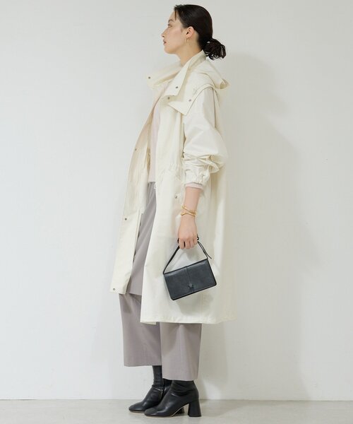 GALLARDAGALANTE（ガリャルダガランテ）の「ウォータープルーフロングコート（その他アウター・レディース・ベージュ/オフホワイト・FREE）」の5枚目の写真
