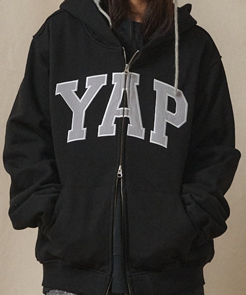 Universal Style Wear（ユニバーサルスタイルウェア）の「Universal Style Wear "LOGO" ZIP フーディー（パーカー・メンズ・ネイビー/ブラック/杢グレー/オフホワイト・X-LARGE/LARGE/MEDIUM）」の8枚目の写真