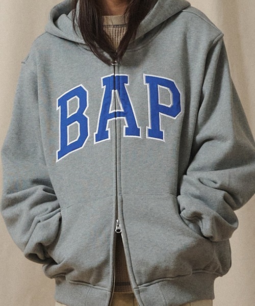 Universal Style Wear（ユニバーサルスタイルウェア）の「Universal Style Wear "LOGO" ZIP フーディー（パーカー・メンズ・ネイビー/ブラック/杢グレー/オフホワイト・X-LARGE/LARGE/MEDIUM）」の10枚目の写真