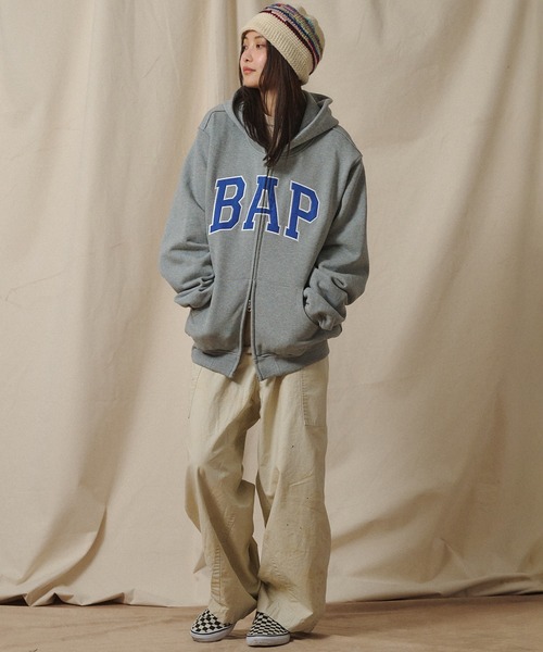 Universal Style Wear（ユニバーサルスタイルウェア）の「Universal Style Wear "LOGO" ZIP フーディー（パーカー・メンズ・ネイビー/ブラック/杢グレー/オフホワイト・X-LARGE/LARGE/MEDIUM）」の9枚目の写真