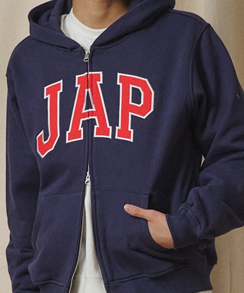 Universal Style Wear（ユニバーサルスタイルウェア）の「Universal Style Wear "LOGO" ZIP フーディー（パーカー・メンズ・ネイビー/ブラック/杢グレー/オフホワイト・X-LARGE/LARGE/MEDIUM）」の12枚目の写真