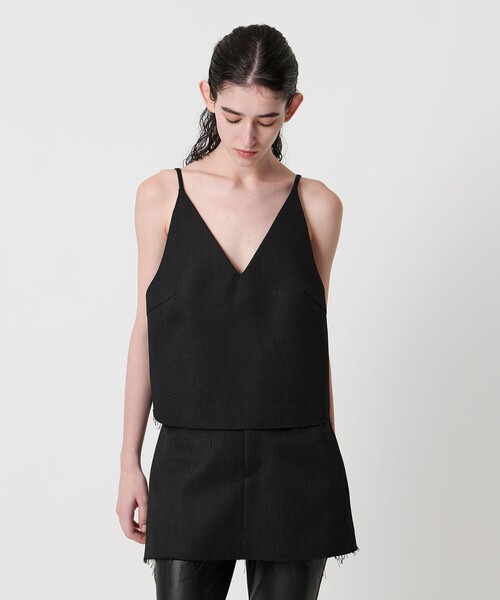 AEWEN MATOPH（イウエン マトフ）の「＜AEWEN MATOPH＞ウールVネックキャミソール（キャミソール・レディース・ブラック/ブラウン・FREE）」の3枚目の写真