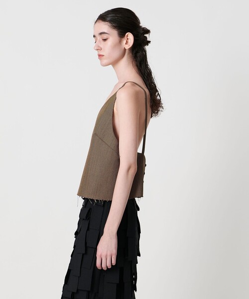 AEWEN MATOPH（イウエン マトフ）の「＜AEWEN MATOPH＞ウールVネックキャミソール（キャミソール・レディース・ブラック/ブラウン・FREE）」の8枚目の写真