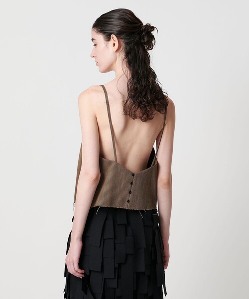 AEWEN MATOPH（イウエン マトフ）の「＜AEWEN MATOPH＞ウールVネックキャミソール（キャミソール・レディース・ブラック/ブラウン・FREE）」の9枚目の写真