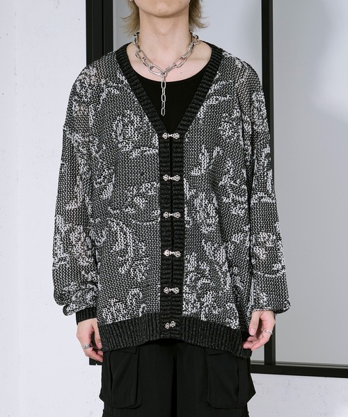 セール】フラワー柄メッシュラメカーディガン（カーディガン/ボレロ